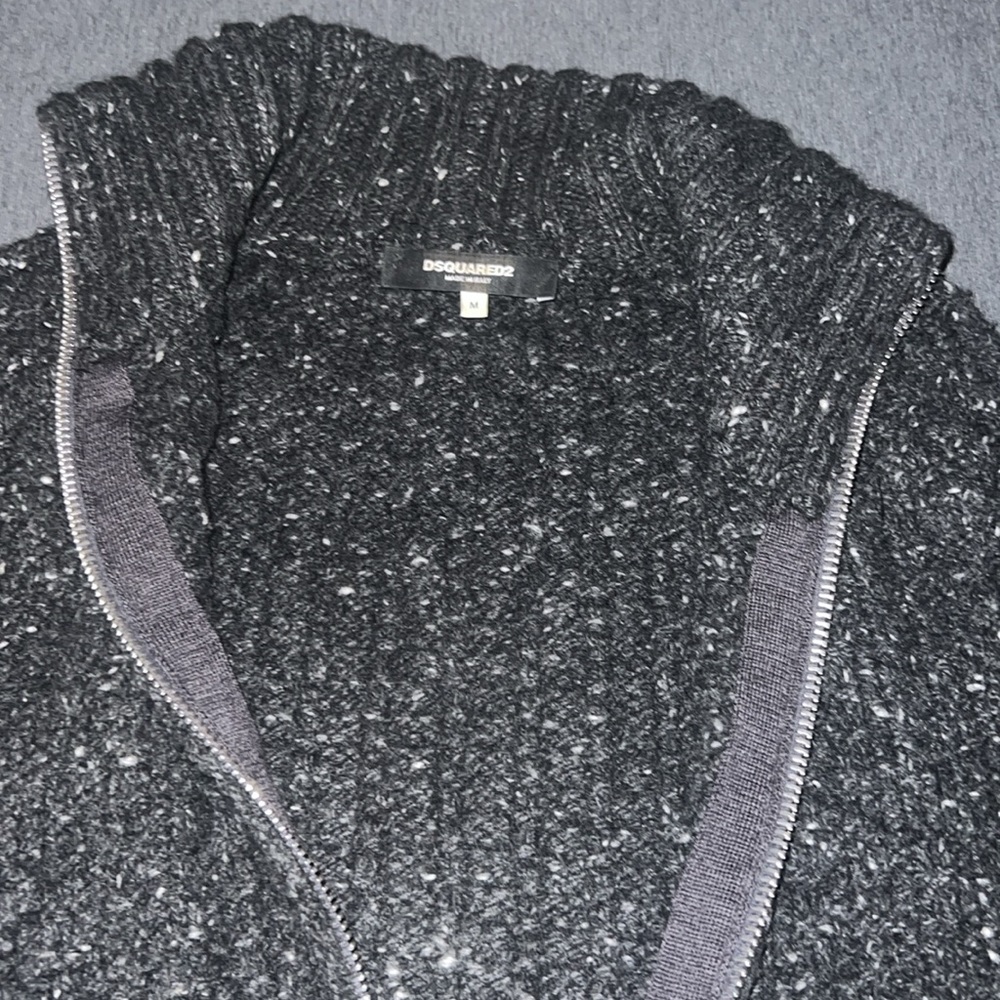 Dsquared2 wool blend zip sweater